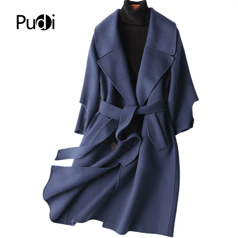 

PUDI A37125 women winter warm real wool jacket vest genuine leisure girl coat lady jacket overcoat