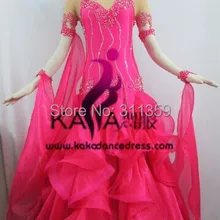 KAKA DANCE B1435, Новинка Одежда для танцев стандартное платье для танцев, вальс-конкурс платье Для женщин, бальное платье для танцев