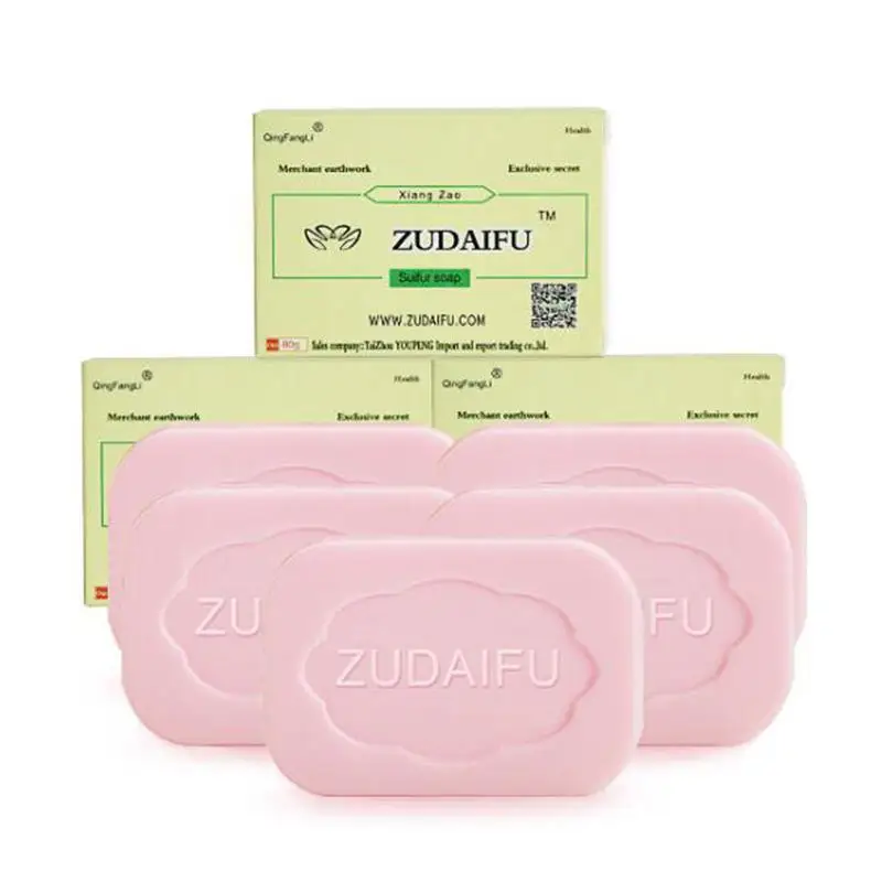 80g Sulfur Soap Acne Psoriasis Seborrhea Eczema Bathing Soaps Skin