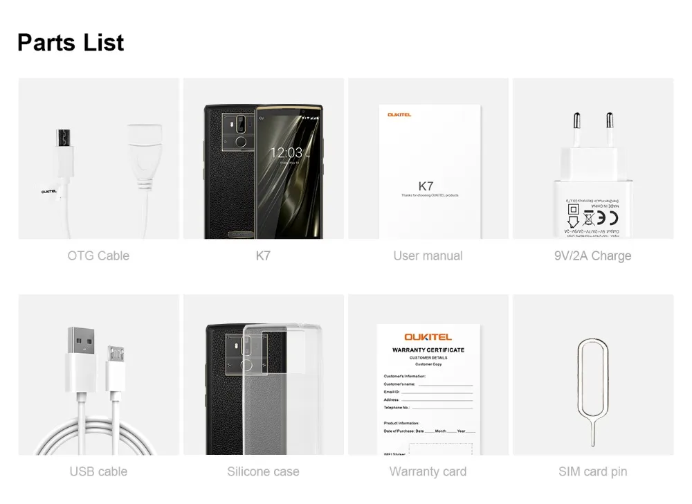 OUKITEL K7 4GB 64GB SmartPhone 6.0 Inch FHD+ 18:9 Full Screen MTK6750T Octa Core 13MP 5MP Dual Camera 10000mAh OTG Fingerprint OUKITEL K7 4GB 64GB SmartPhone 6.0 Inch FHD+ 18:9 Full Screen MTK6750T Octa Core 13MP 5MP Dual Camera 10000mAh OTG Fingerprint