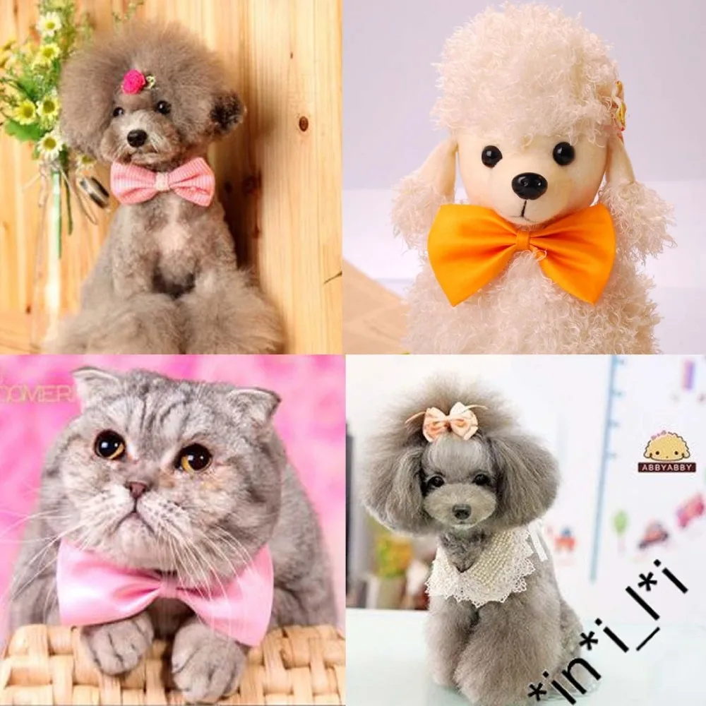 US $174.80 New Pet Dog Bowties Dog Collar neckties Dog Ties Adjustable Pet Grooming Products Dog Accessories Cute Gift