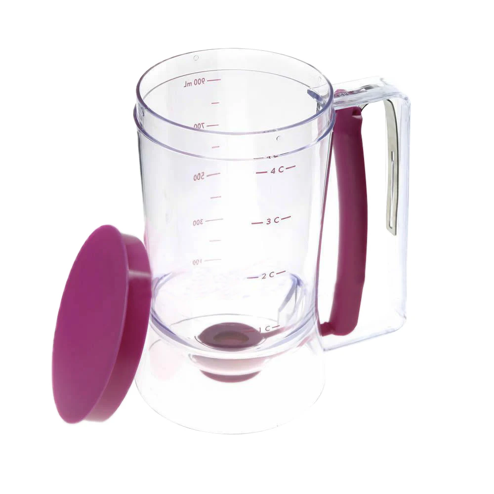 Generic Chef Buddy Pan Cup Cake Batter Dispenser 4 Cup Capacity Snap on