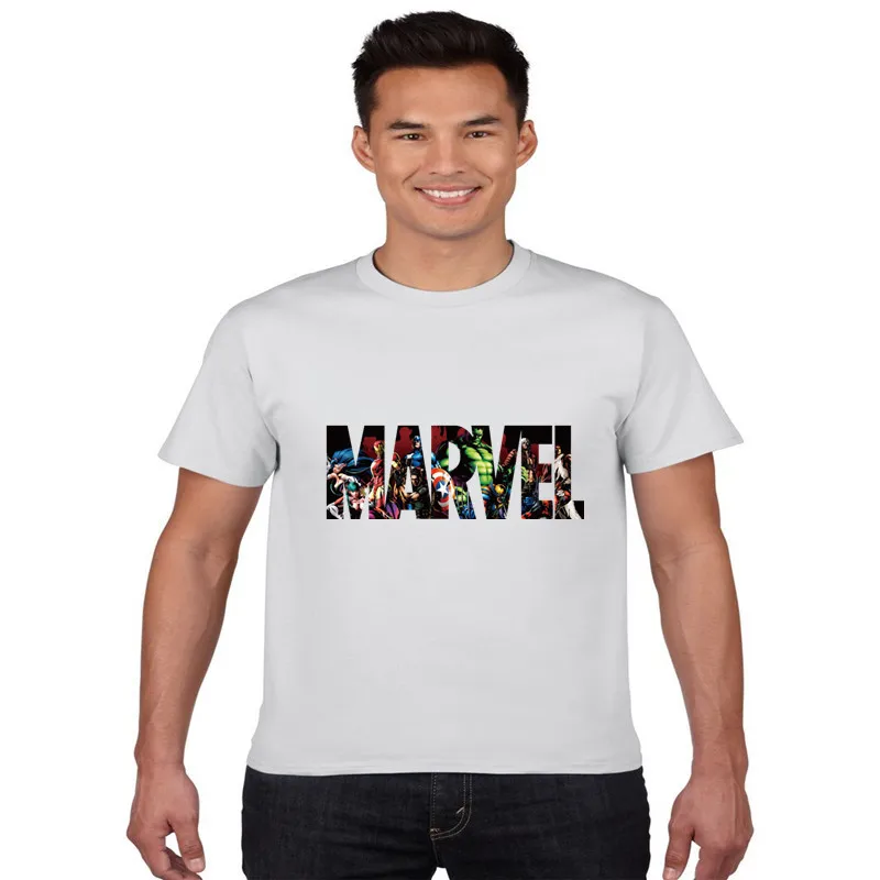 

The Avengers T-shirt men's black short sleeve flame printed t shirt boys Fashion T shirt casual t-shirt