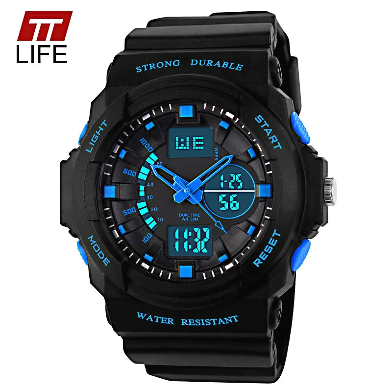 TTLIFE Watch Men Water Resistance 50m Digital Military Multifunction
