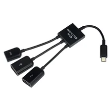 Горячая Распродажа модный двойной Micro USB хост OTG концентратор адаптер кабель для Dell Venue8 Pro Windows 8 очень хороший
