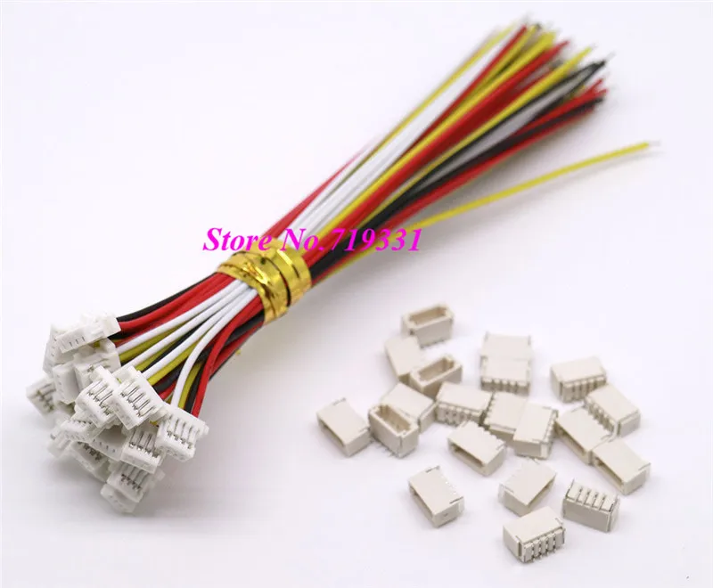1000 комплектов Mini Micro SH 1,0 мм 4-контактный разъем JST разъем с проводами кабели