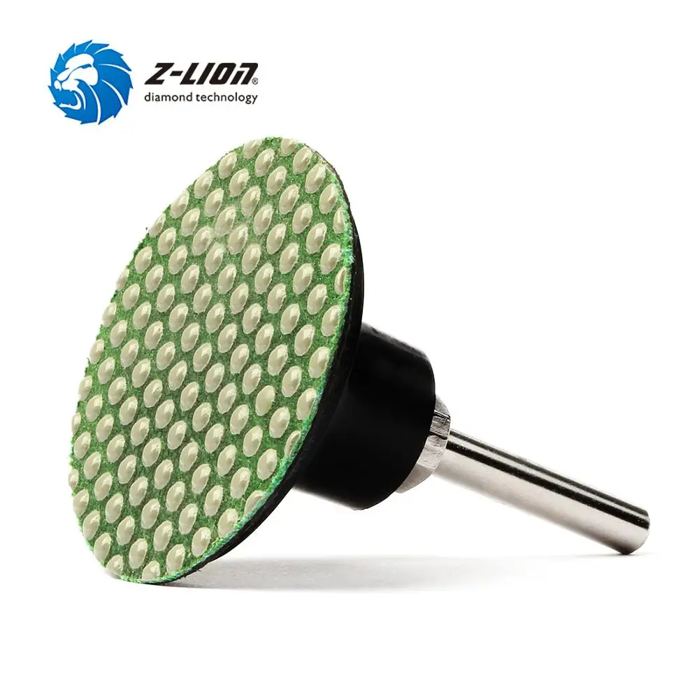 

Z-LION 2" Diamond Roloc Polishing Disc Pad Soft Resin Bond R-Type Roll Lock Sanding Disc For Glass Granite Gemstone Jewelry