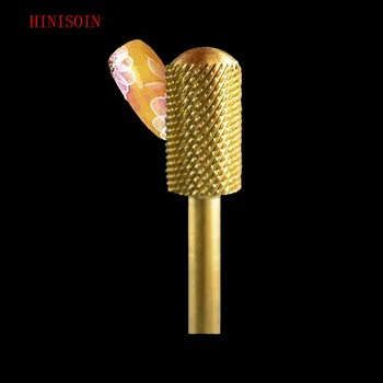 

2pcs HIVISOIN Carbide Nail Drill Bit - Large Rounded Top Bit - F(60040060)-Gold
