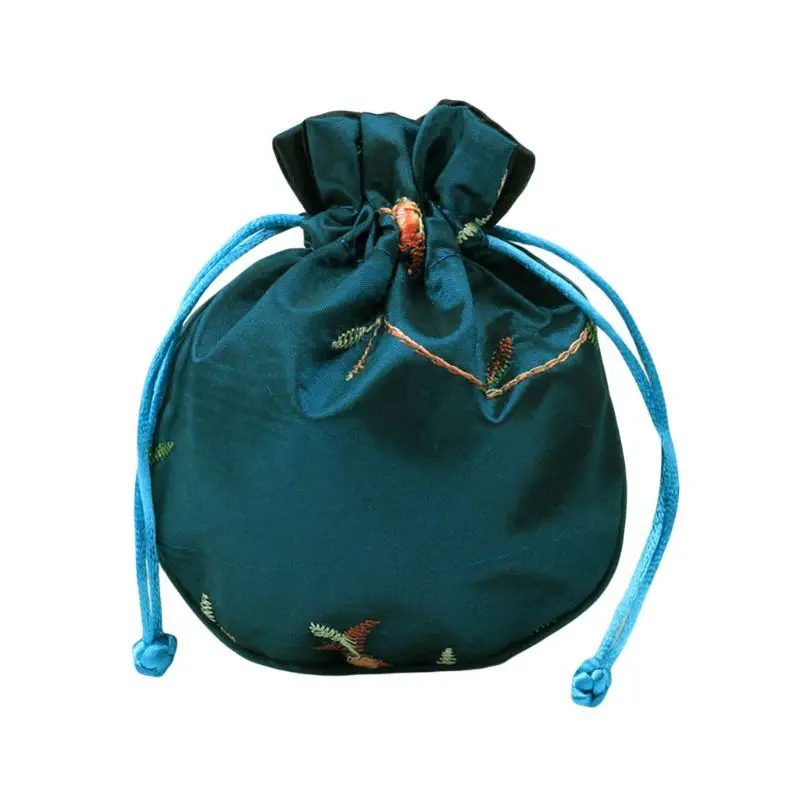 Высококачественная 1 шт. традиционная шелковая дорожная сумка, Классическая китайская вышивка, упаковка для ювелирных изделий, сумка-Органайзер, сумки - Цвет: PB