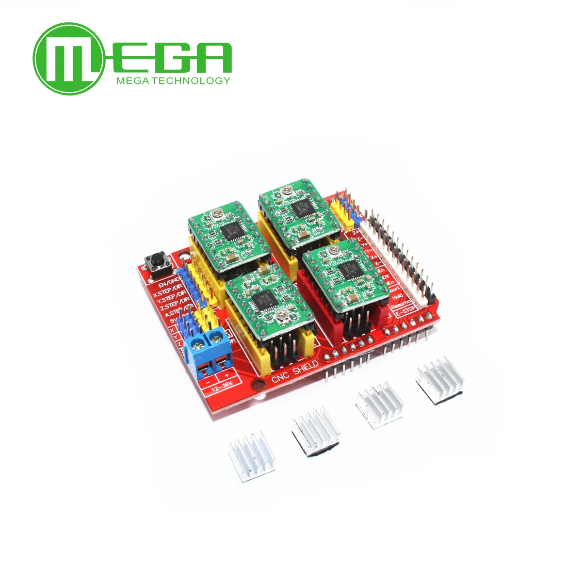 جديد cnc درع v3 النقش آلة/3D طابعة/+ 4 قطع A4988 سائق التوسع مجلس