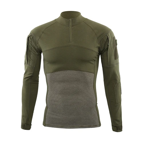 Army Green TACVASEN, тактические футболки, мужские, летние, с длинным рукавом, военные, армейские, боевые, футболки, страйкбол, футболки, пейнтбол, охота, одежда, 5XL плюс - Цвет: Army Green