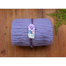 Марля хлопок окрашенные одеяло для новорожденных Марля Wrap Детские трикотажные Wrap и повязка Набор новорожденных реквизит