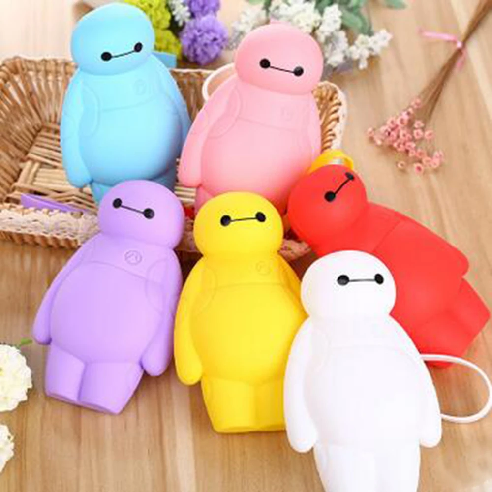New Silicone Big Hero 6 Baymax Kawaii Pencil Cases Multi-functional Stationery 