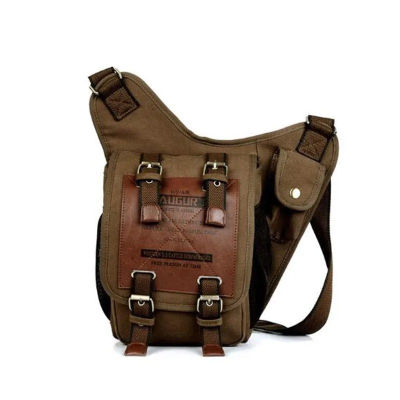 Vintage Man Crossbody Shoulder Bag Men's Canvas Diagonal Package