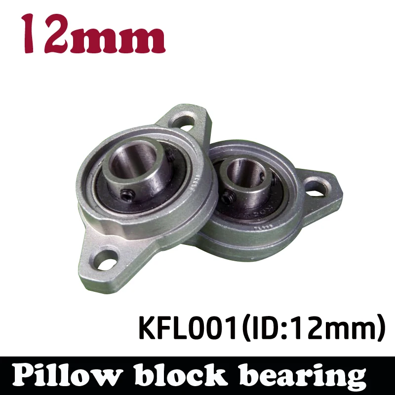 

10pcs KFL001 12mm Pillow Block Bearing Zinc Alloy Insert Linear Bearing Shaft Support CNC Part