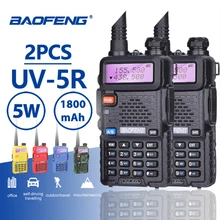 2 шт Baofeng UV-5R Лидер продаж портативной рации 5 W УКВ Dual Band Портативный Woki токи UV5R Pofung CB Любительское радио станции Baofeng УФ 5R