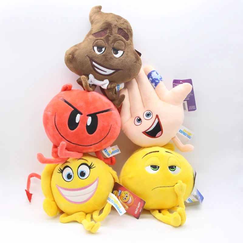 7" the Emoji Movie 2017 Cartoon Character Plush Toys 18cm Phone Emotion