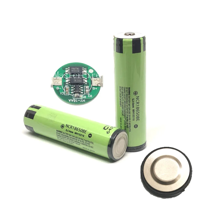

2pcs/lot Original Protected Panasonic 18650 NCR18650BE 3200mah 3.7V Li-ion Battery Rechargeable Batteries with PCB For e-cigs