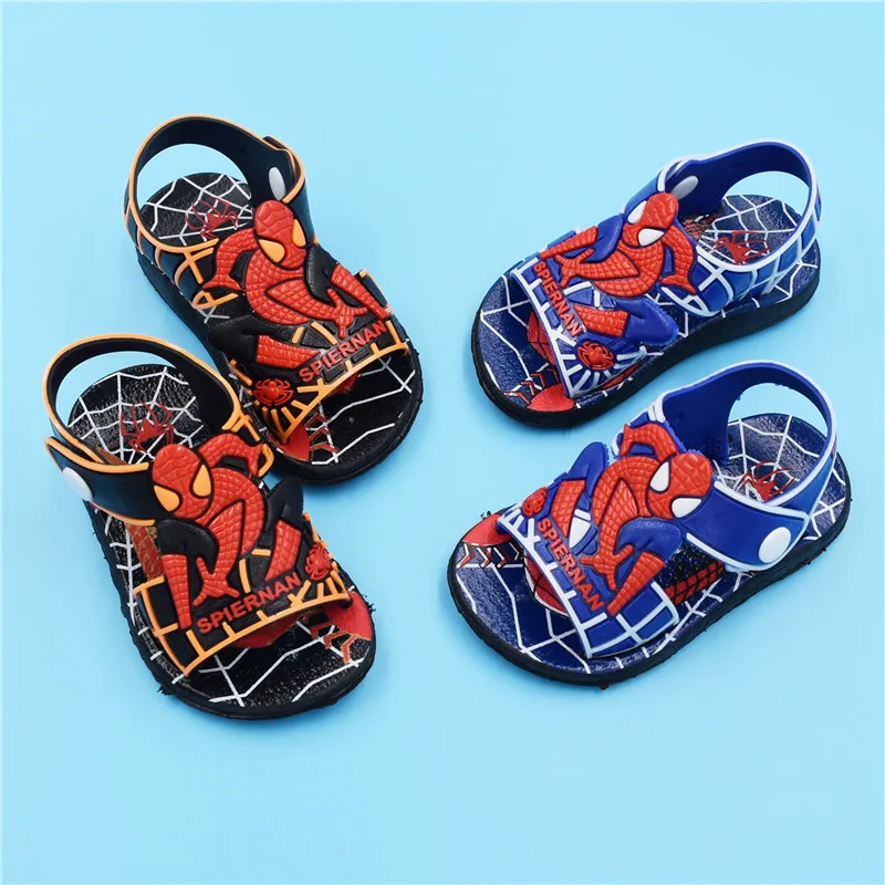 

New Boys Spiderman Sandals Child Summer Non-slip Beach Sandals Kids Casual Walking Summer Cool Sandals Shoes