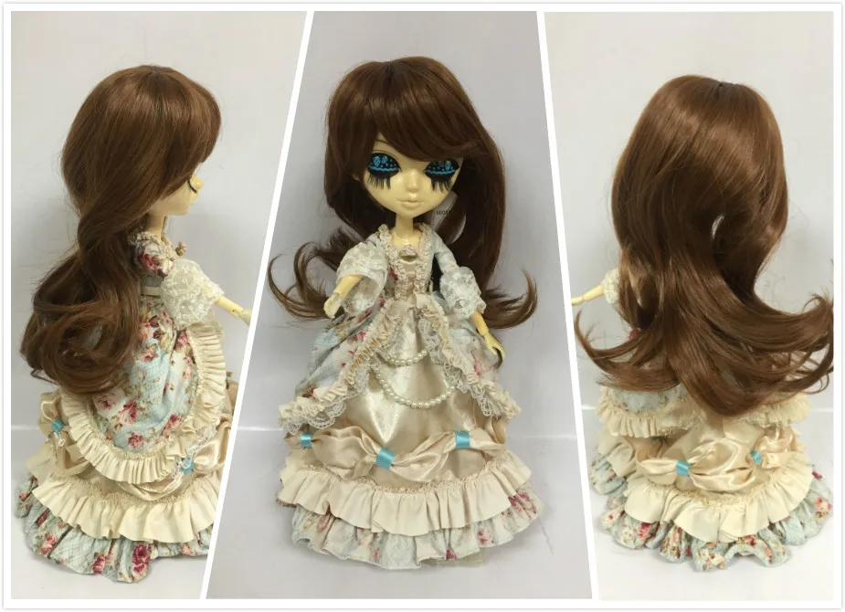 Кукла Tang kou с париком коричневые волосы подходит для куклы 1/4 BB girl шарнирная кукла