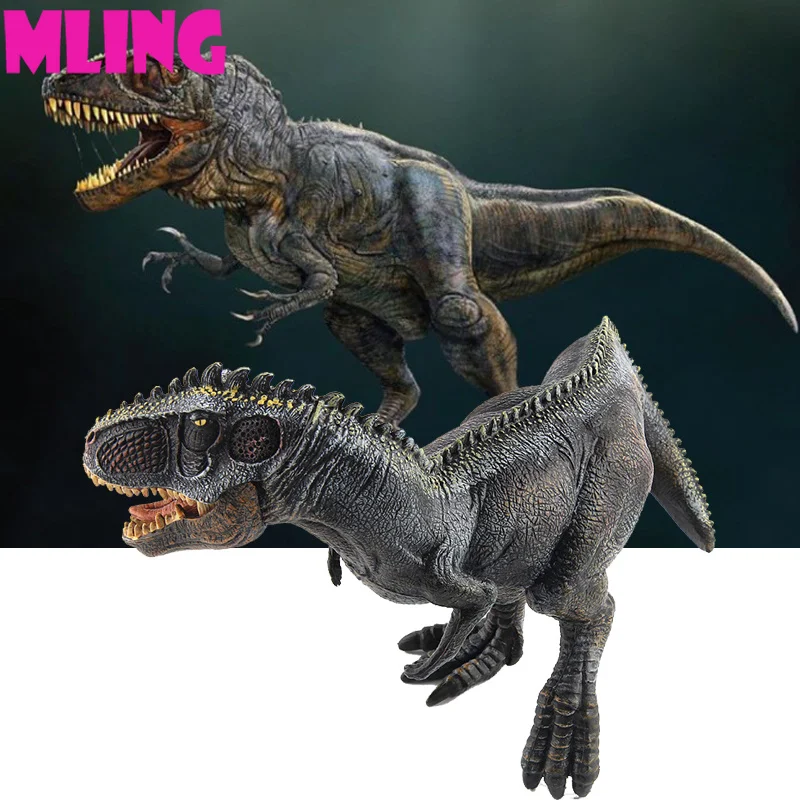 Большой размеры Giganotosaurus черный Парк Юрского периода Динозавр серии динозавры