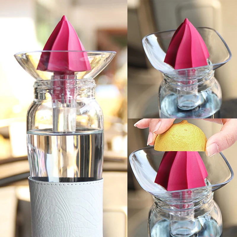 Handmade Fruit Lemon Juice Extractor Portable Mini Child Glass Cup Juicer Juicer Kitchen Gadgets