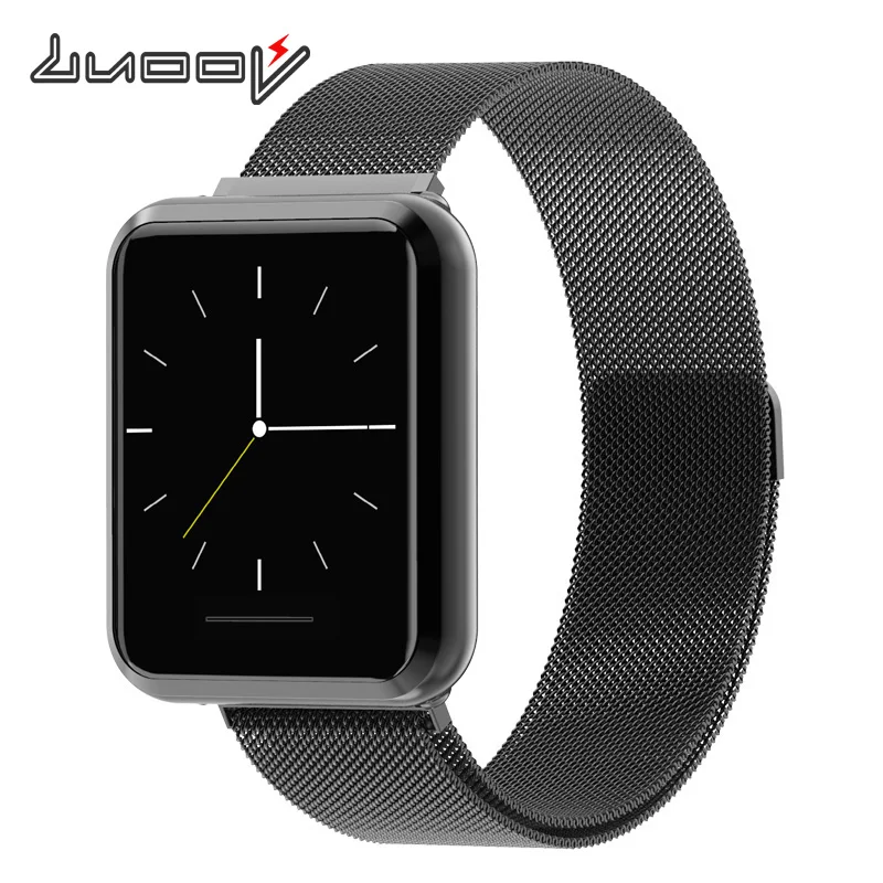 

LUOOV H808 Smart Bracelet Heart Rate Fitness Sleep Tracker Metal Case Multiple Straps Android IOS Fashion Watch