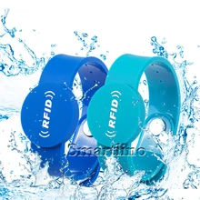 500 шт./лот 125 кГц RFID Браслет Водонепроницаемый Регулируемый TK4100 EM4100 близость RFID браслет для мероприятие, концерт плавательный бассейн