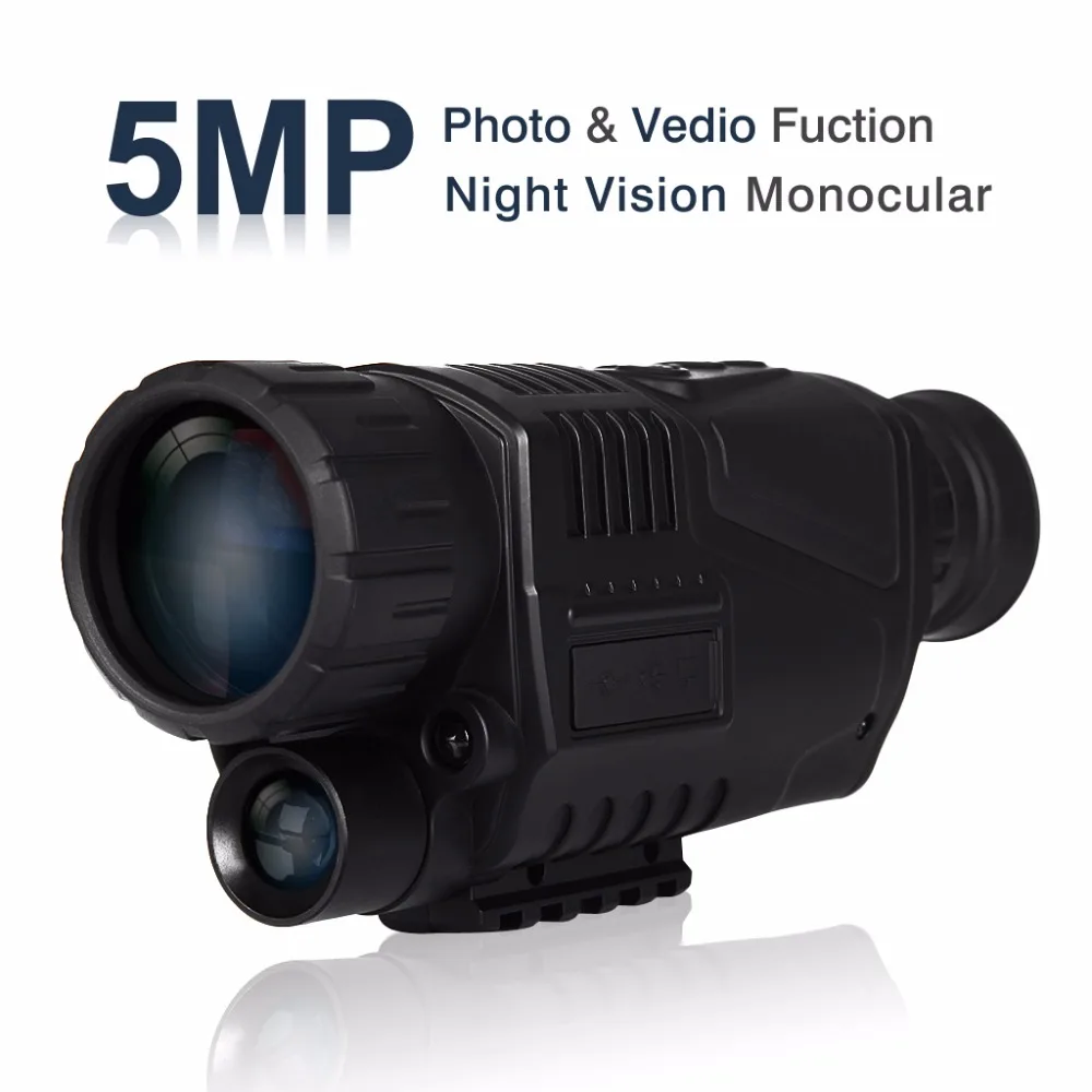 Buy 5MP 5x40 Digital Night Vision Monocular 200m Range Takes Photos Video 1.44