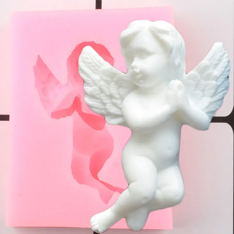 

3D Angel Baby Silicone Mold Candy Clay Fondant Molds Cupcake Topper DIY Cake Decorating Tools Chocolate Gumpaste Moulds