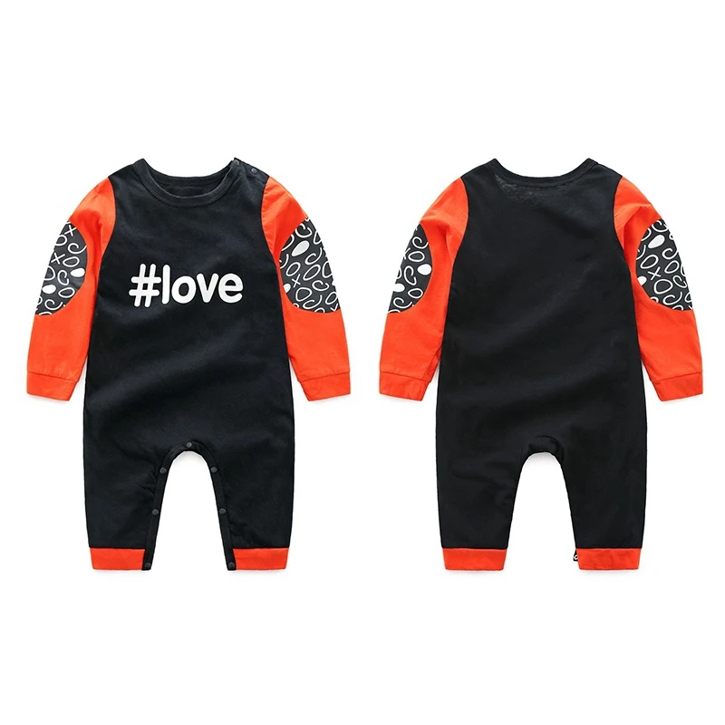 Baby Boys Jumpsuit Casual Fashion Children's Letter Pattern Jumpsuit Newborn Bodysuit Baby Boys Clothing 0-24M S