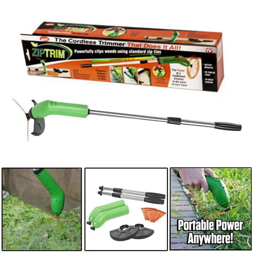 Zip Trim Cordless Trimmer Edger Works With Standard Zip Ties Portable