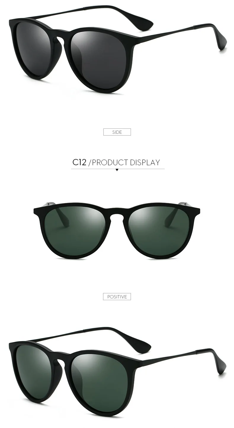 DPZ Модные женские 4171 поляризованные солнцезащитные очки, мужские винтажные классические солнцезащитные очки Erika rays Oculos De Sol Feminino