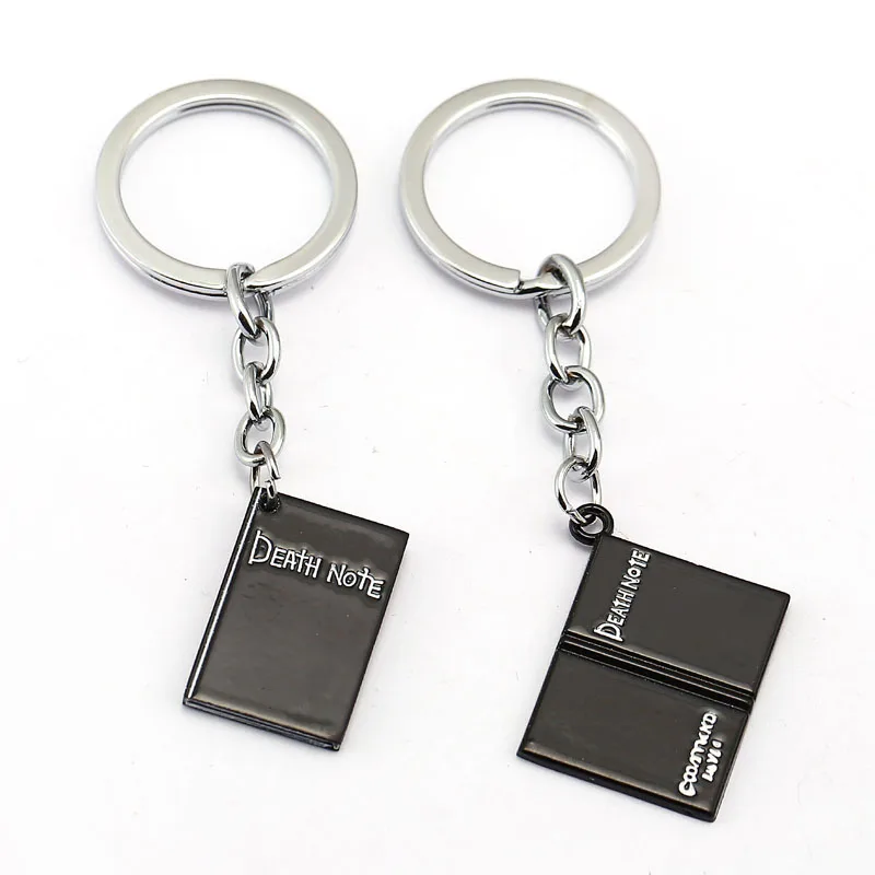 

Japanese Anime Death Note Lettering Black Notebook Keychain cosplay Theme Birthday Party Memorial Decoration Gift