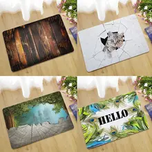 3D ловушки креативные ковры в прихожую Забавный резиновый Печатный ковер для двери пола гостиной кухни ванной двери коврики