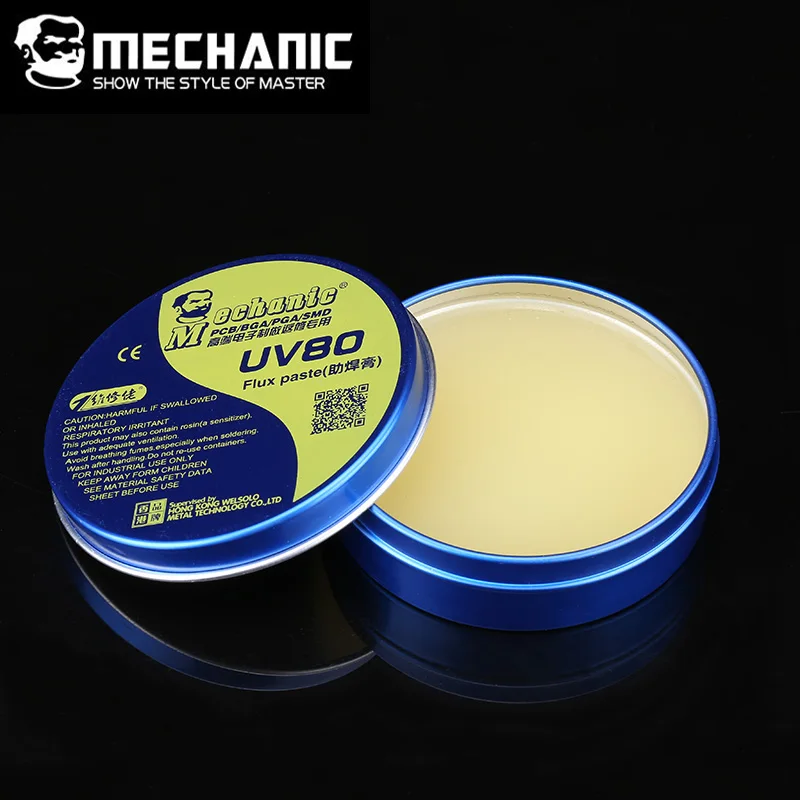 MECHANIC UV50 BGA паяльная флюсовая паста безгалогенная для сварки флюсов PCB PGA