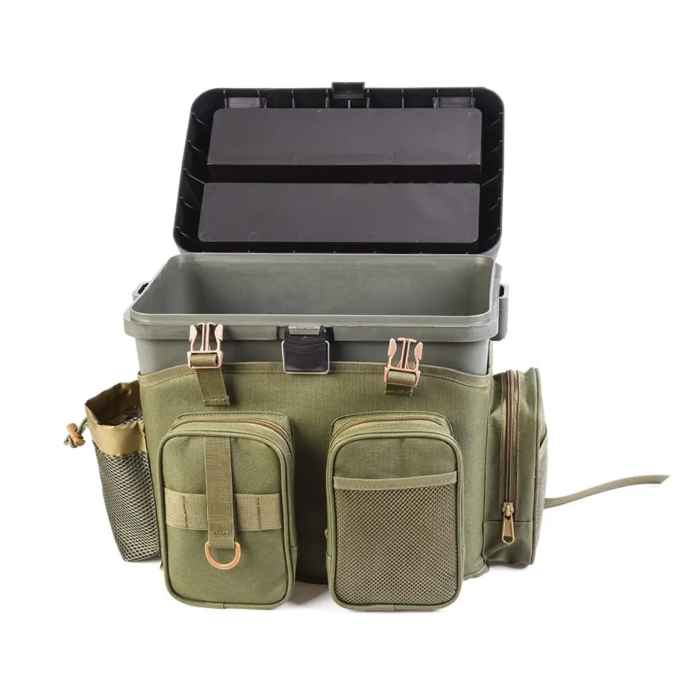 

Multifunctional Fishing Backpack with Tackle Box Fishing Gear Utility Storage Shoulder Bag Carp Fishing Tackle Pesca Lures