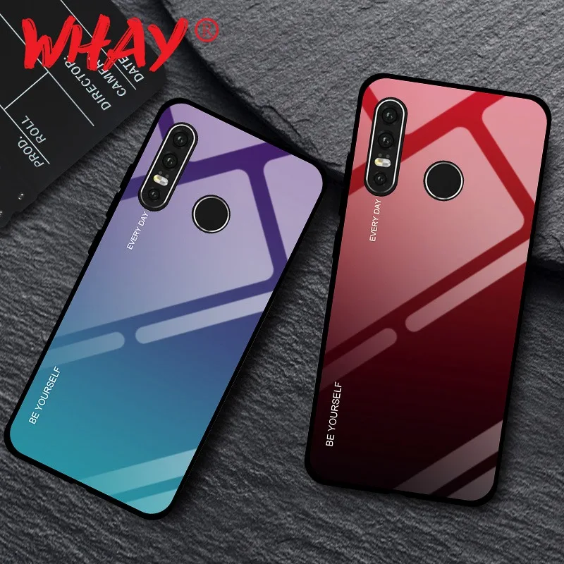 Стеклянный чехол для Huawei P30 P20 Mate 10 20 Lite Pro Роскошный телефона P Smart Y9 2019 Nova 2i 3 3i 4