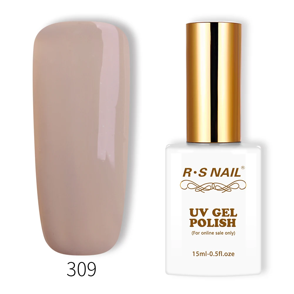  RS Nail No.309 high-class color led uv color gel nail polish luxury gel lacquer French manicure ver