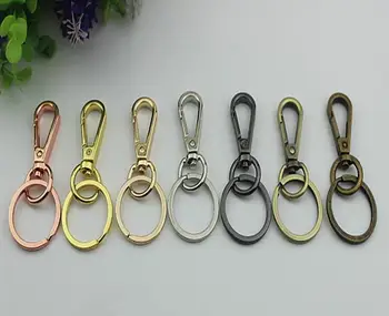 

Free shipping 7 color Bag with Parts & Accessories (50 pieces/lot) high-grade metal handbag maomao latch key chain Lobster clasp