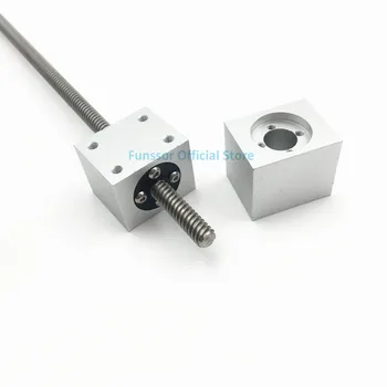 

250/300/400/500/600mm Tr8 X8 Trapezoidal Lead Screw Nut House Bracket Kit 8MM Thread