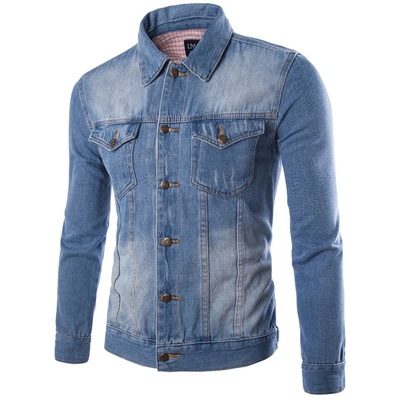 Brand Jacket Men 2015 Autumn Winter Fashion Denim Design