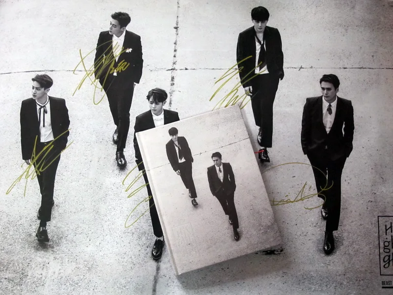 B2st Beast Autographed Signed With Pen 2016 3rd Album Highlight Cd New Official Korean Version 07 2016 Korean Albums Beast B2st Aliexpress