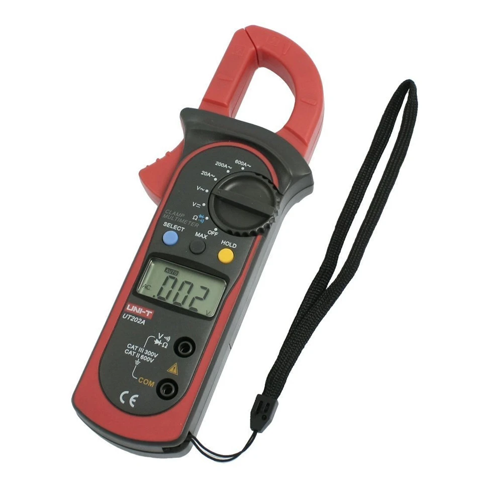 Uni-t ut202a digitales Medidores de gancho DC/AC voltaje resistencia Multímetros pinza amperimetrica herramientas de diagnóstico