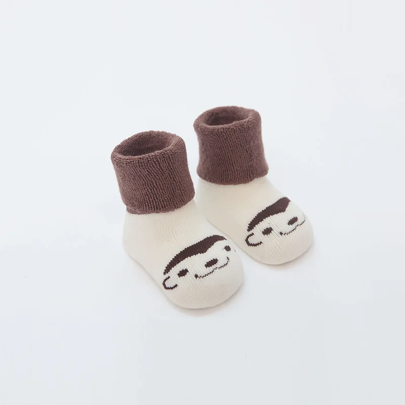 0-36 месяцев, зимние носки для новорожденных, детские махровые носки с рисунками, высокие носки из чесаного хлопка, теплые толстые детские носки, 10 цветов - Цвет: B2
