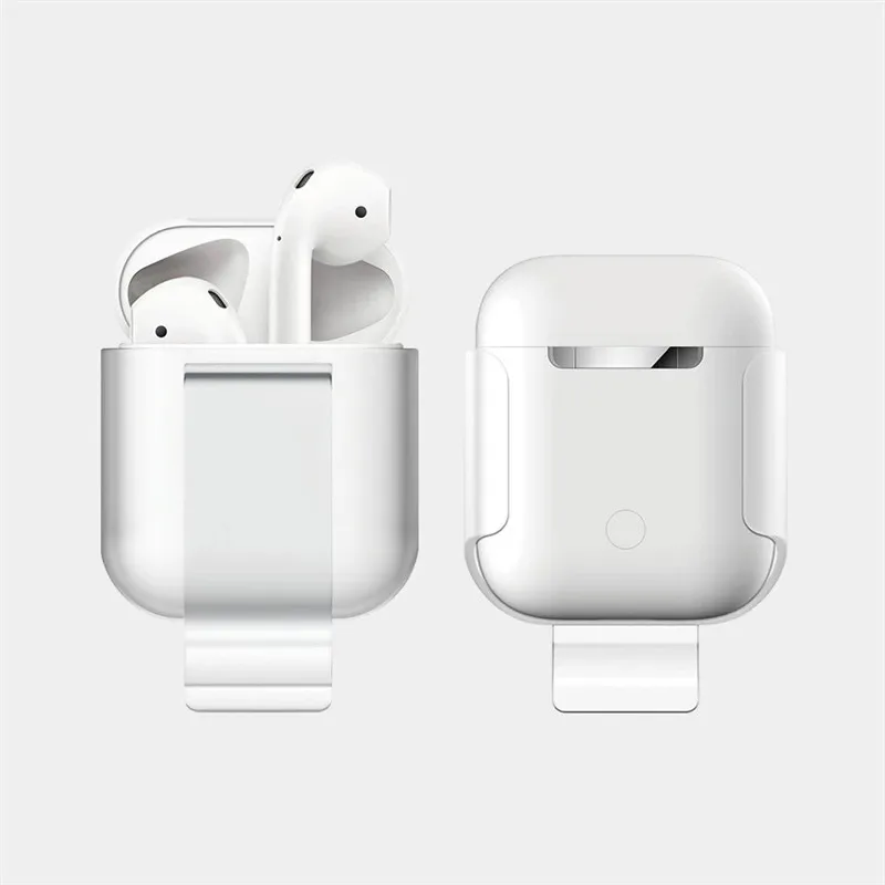 SIANCS для Apple AirPods, чехол, кожный чехол, Карманный держатель, защита для AirPods, Беспроводная зарядка для наушников, чехол, зажим для талии