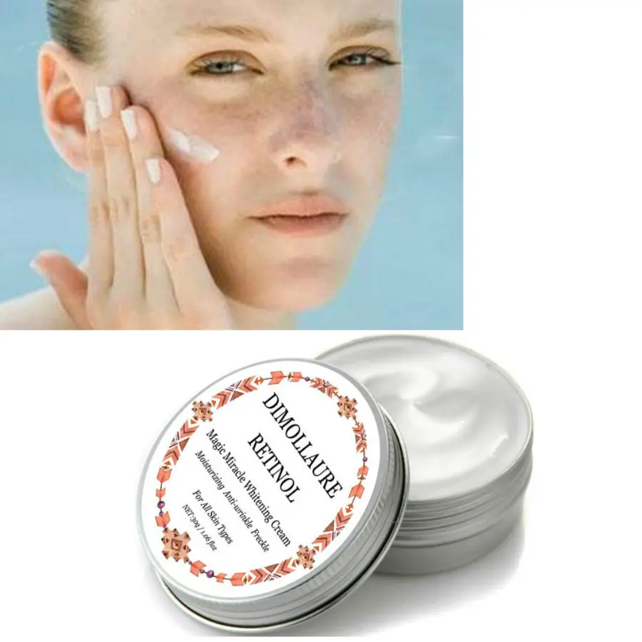 

Dimollaure Retinol Whitening Moisturizer Face Cream melasma removal Anti Aging Wrinkles Acne Hyaluronic Acid kojic acid Cream