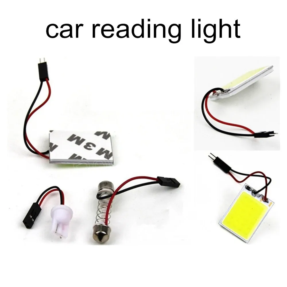 10 pieces high quality car panel light 18led COB LED Car Panel light Interior Room Dome Car