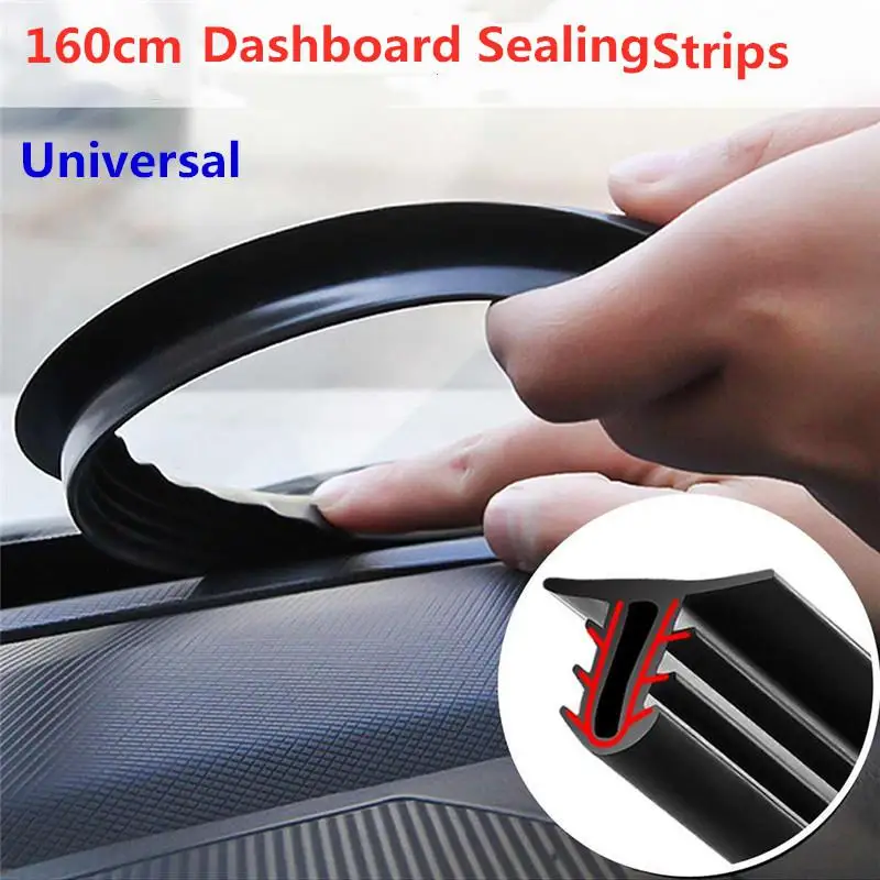 

Kuulee Car Stickers Dashboard Sealing Strips Auto Rubber Seals Weatherstrip Soundproof Sealing Strip for All Car Accessories