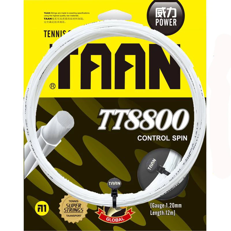 1 шт. TAAN TT8800 поли управление Spin теннисные ракетки строка 7 ангелы мягкие термальность твист теннис строка 12 м